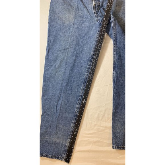 Classic Jeanswear Bulls Eye Men's Carpenter Jeans Blue Denim Size 38 5-Pockets - Picture 11 of 12